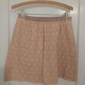 J Crew pink eyelet skirt, size 4